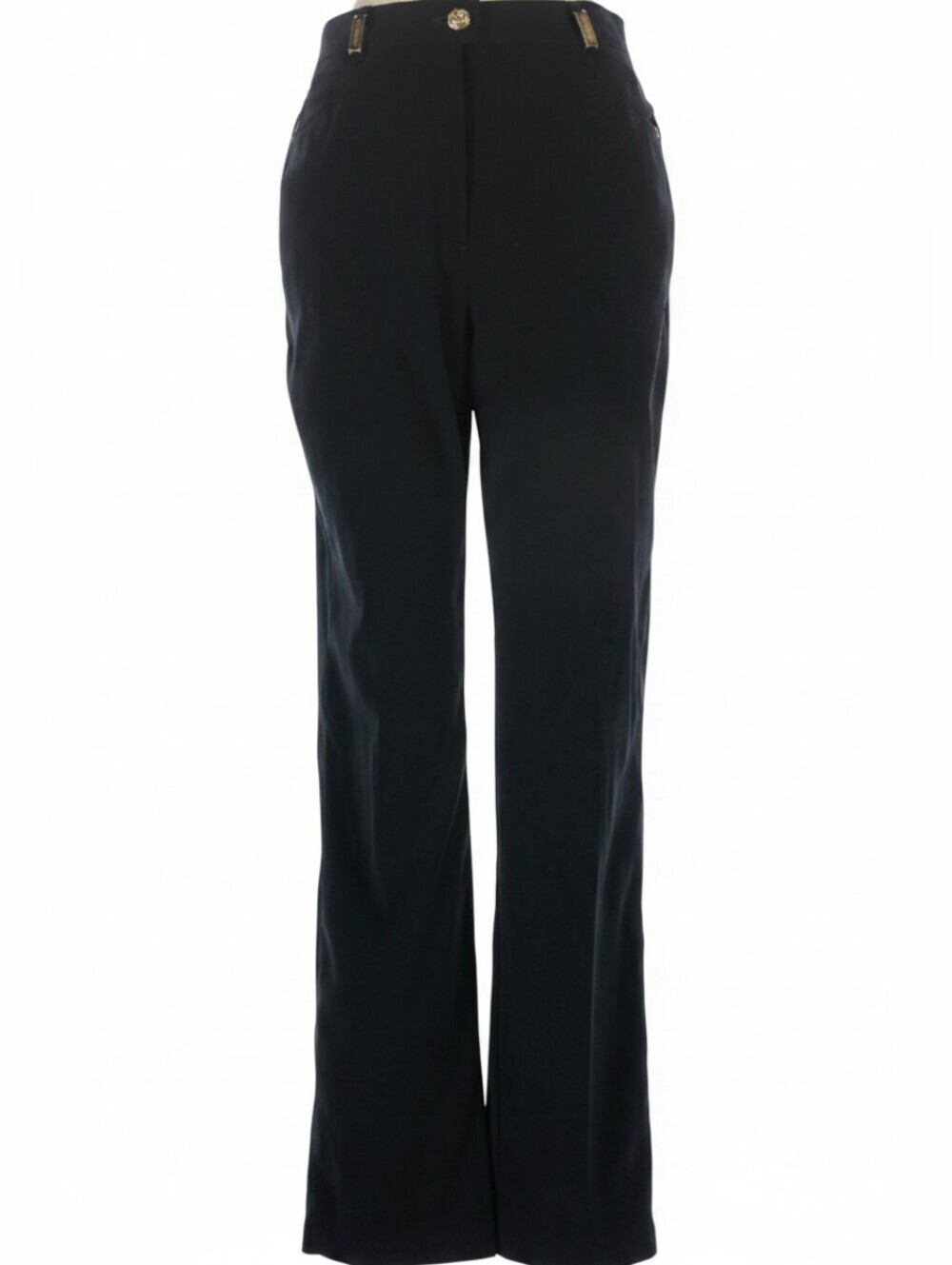 St. John Sport by Marie Gray black straight-leg trousers, size 6